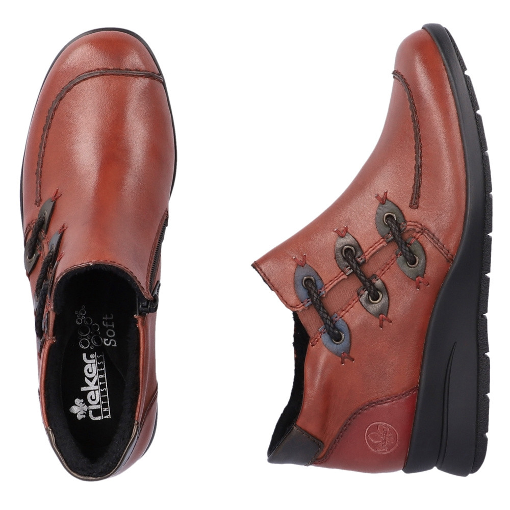 detail Dámská kotníková obuv RIEKER L4853-38 hnědá W3