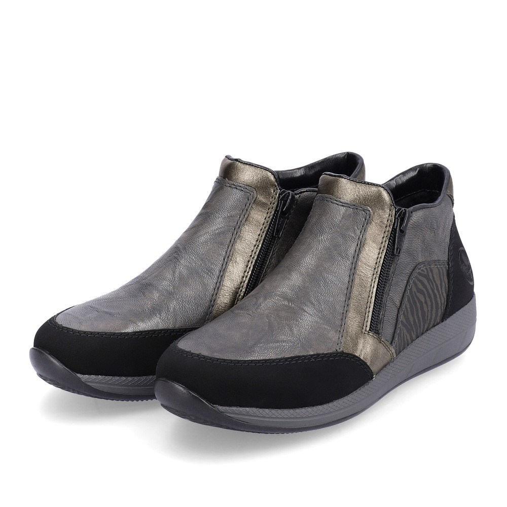 detail Dámska členková obuv RIEKER N1152-42 čierna W4