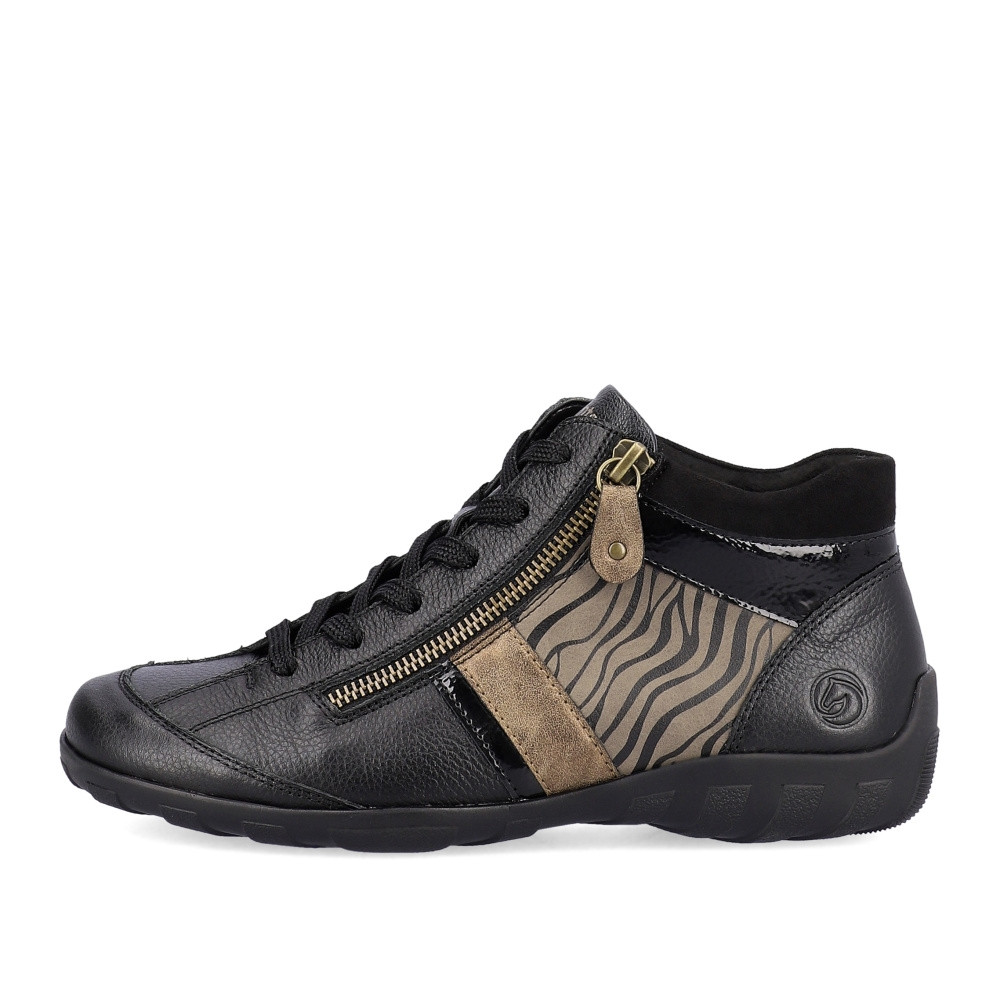 detail Dámská kotníková obuv REMONTE R3498-01 černá W3