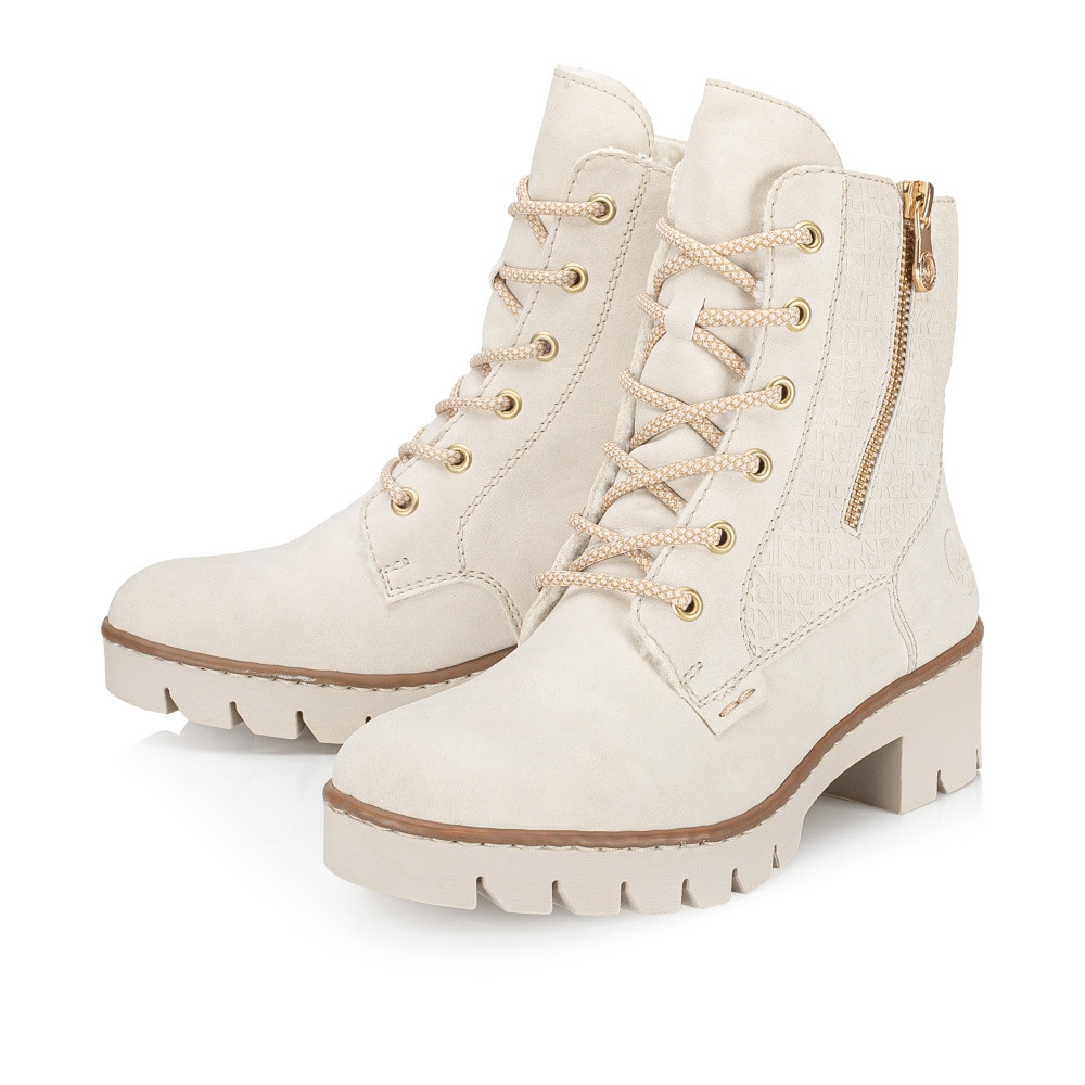 detail Dámská kotníková obuv RIEKER X5719-60 béžová W3