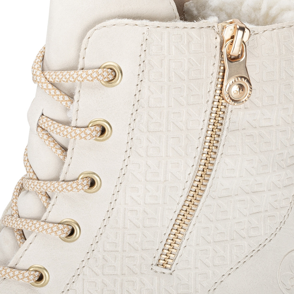 detail Dámská kotníková obuv RIEKER X5719-60 béžová W3