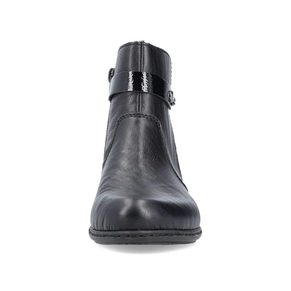 detail Dámská kotníková obuv RIEKER Y0783-00 černá W5