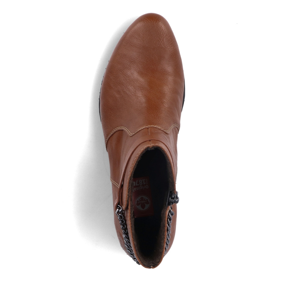 detail Dámská kotníková obuv RIEKER Y0784-22 hnědá W3