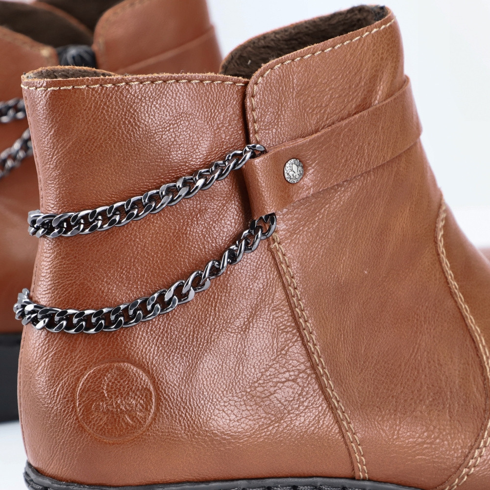 detail Dámská kotníková obuv RIEKER Y0784-22 hnědá W3