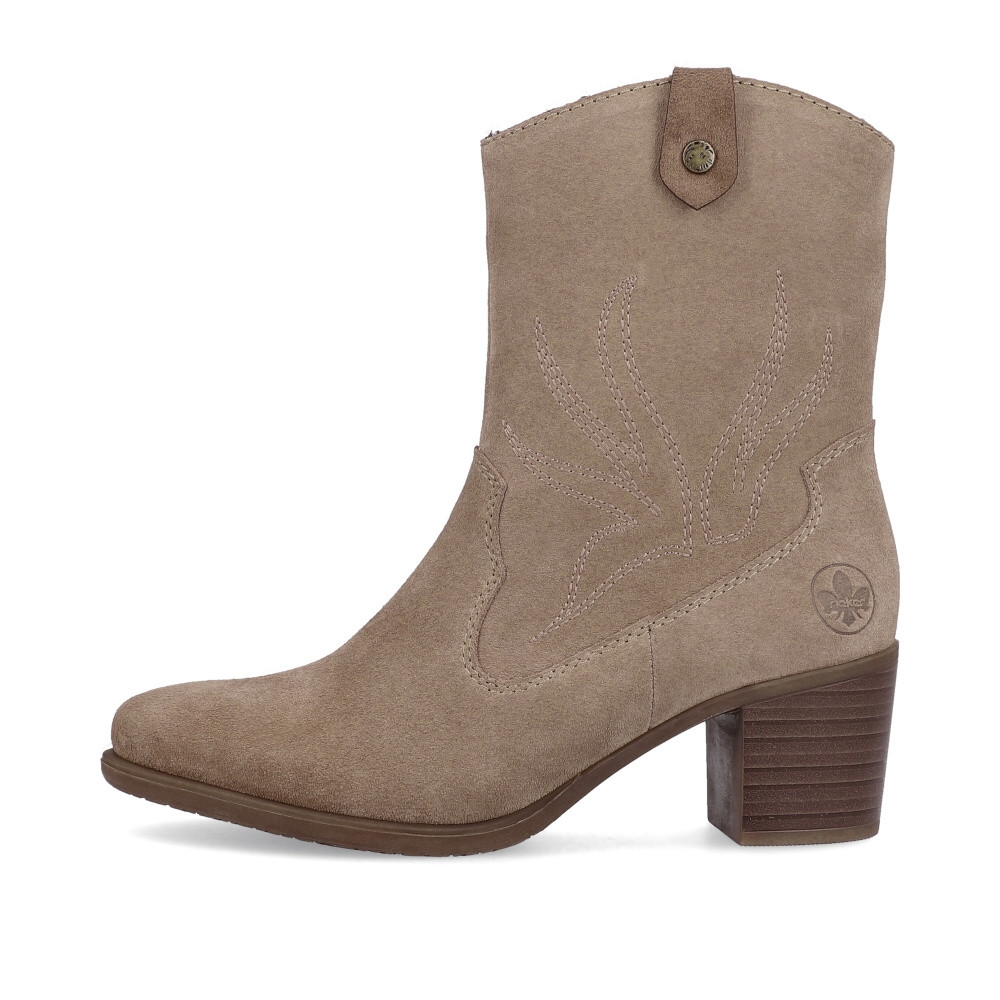 detail Dámská kotníková obuv RIEKER Y2057-64 béžová W3