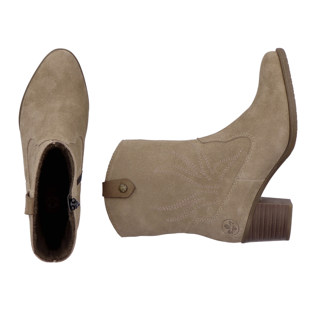 detail Dámská kotníková obuv RIEKER Y2057-64 béžová W3