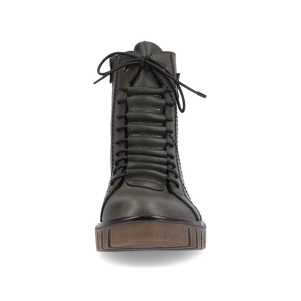 detail Dámská kotníková obuv RIEKER Y3421-52 zelená W4