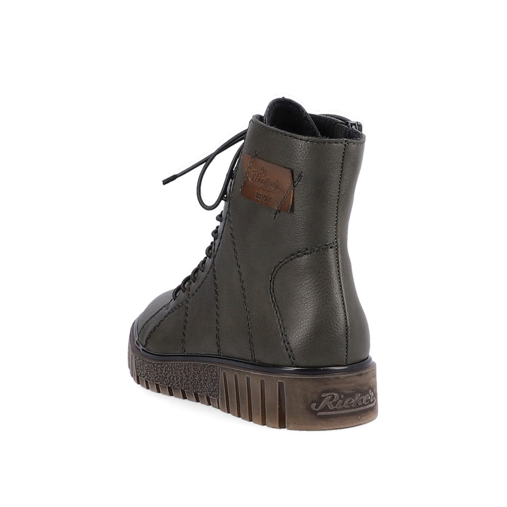 detail Dámská kotníková obuv RIEKER Y3421-52 zelená W4