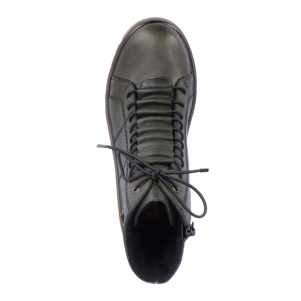 detail Dámská kotníková obuv RIEKER Y3421-52 zelená W4