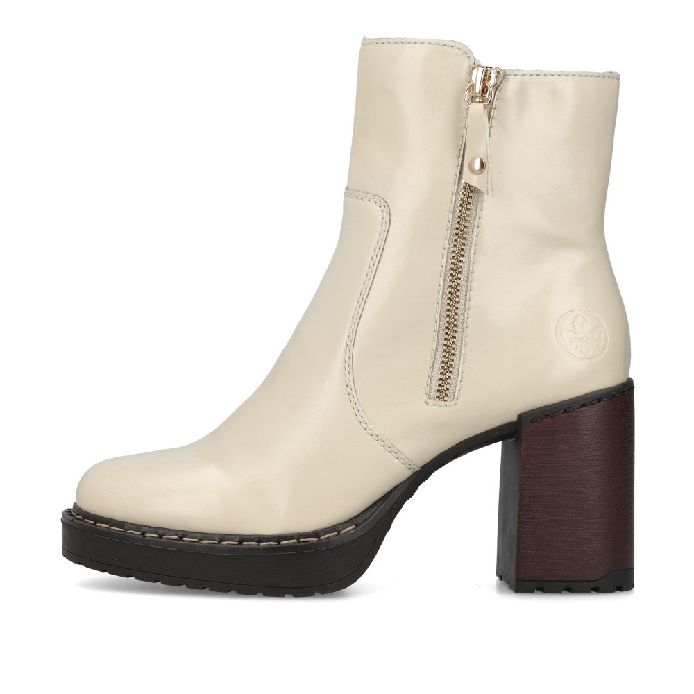 detail Dámská kotníková obuv RIEKER Y4155-60 béžová W3