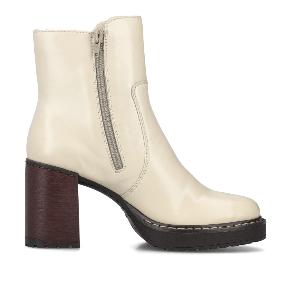 detail Dámská kotníková obuv RIEKER Y4155-60 béžová W3