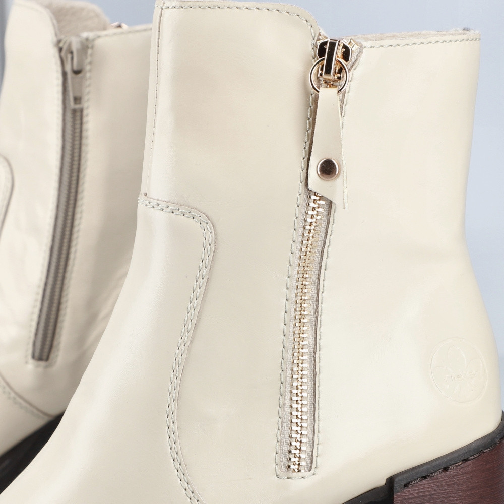 detail Dámská kotníková obuv RIEKER Y4155-60 béžová W3