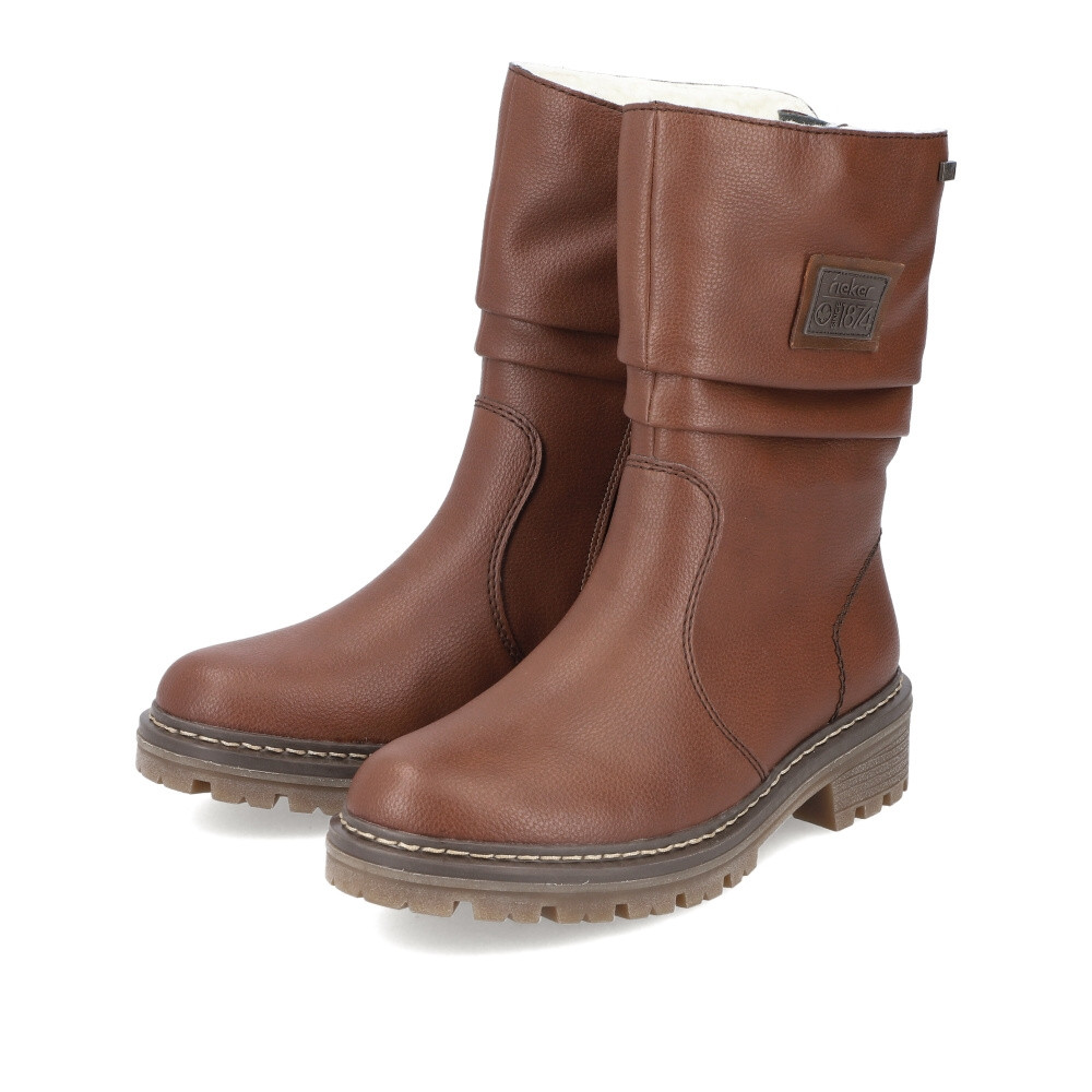 detail Dámská kotníková obuv RIEKER Y9260-25 hnědá W3