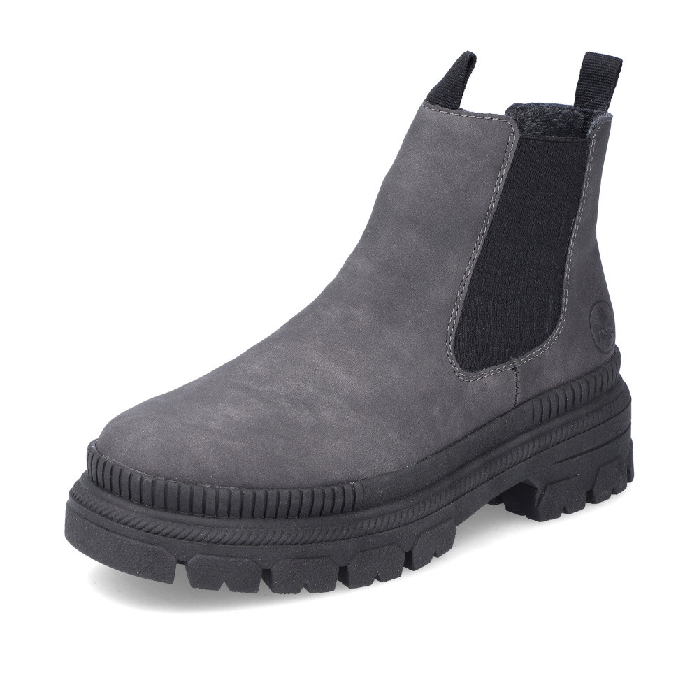 detail Dámská kotníková obuv RIEKER Y9354-45 šedá W3