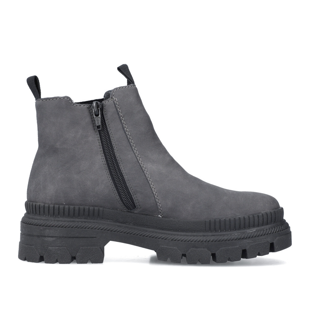 detail Dámská kotníková obuv RIEKER Y9354-45 šedá W3