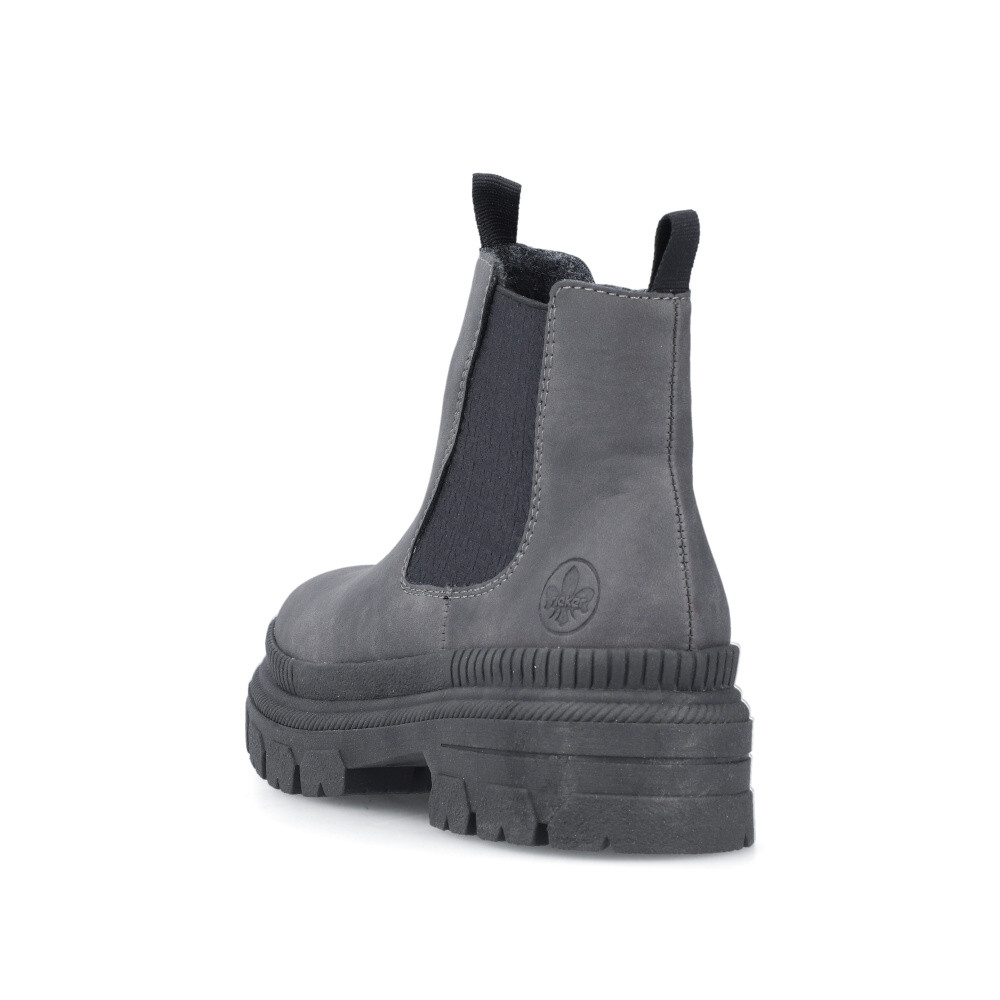 detail Dámská kotníková obuv RIEKER Y9354-45 šedá W3