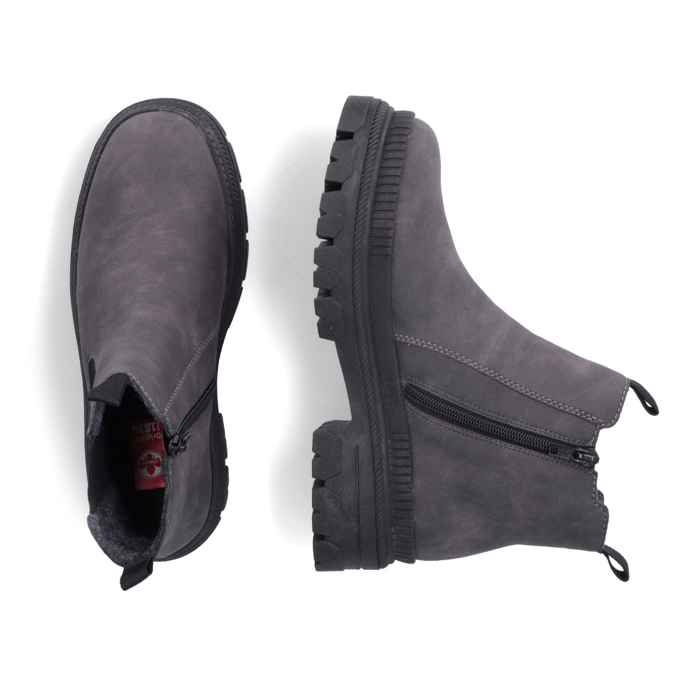 detail Dámská kotníková obuv RIEKER Y9354-45 šedá W3