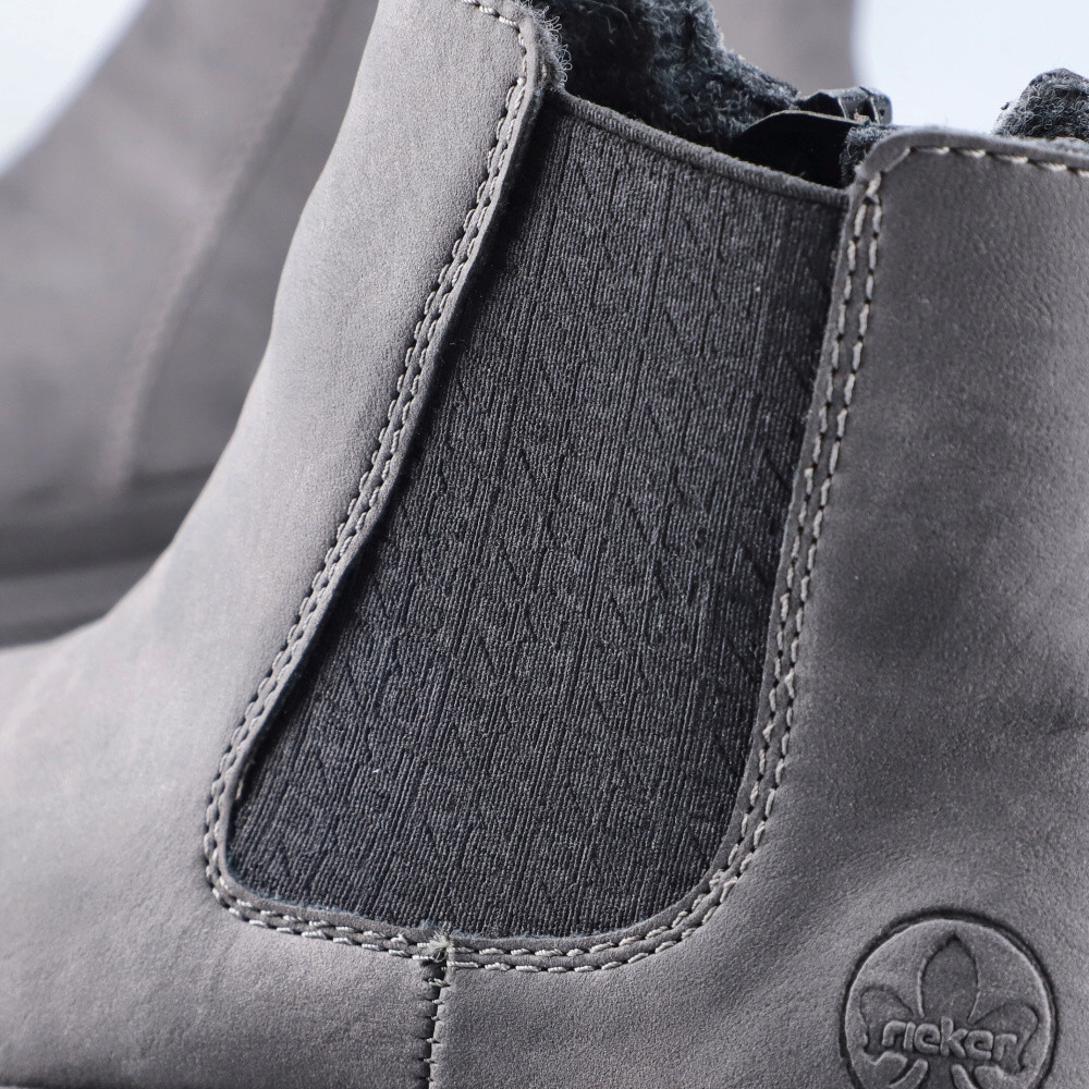 detail Dámská kotníková obuv RIEKER Y9354-45 šedá W3