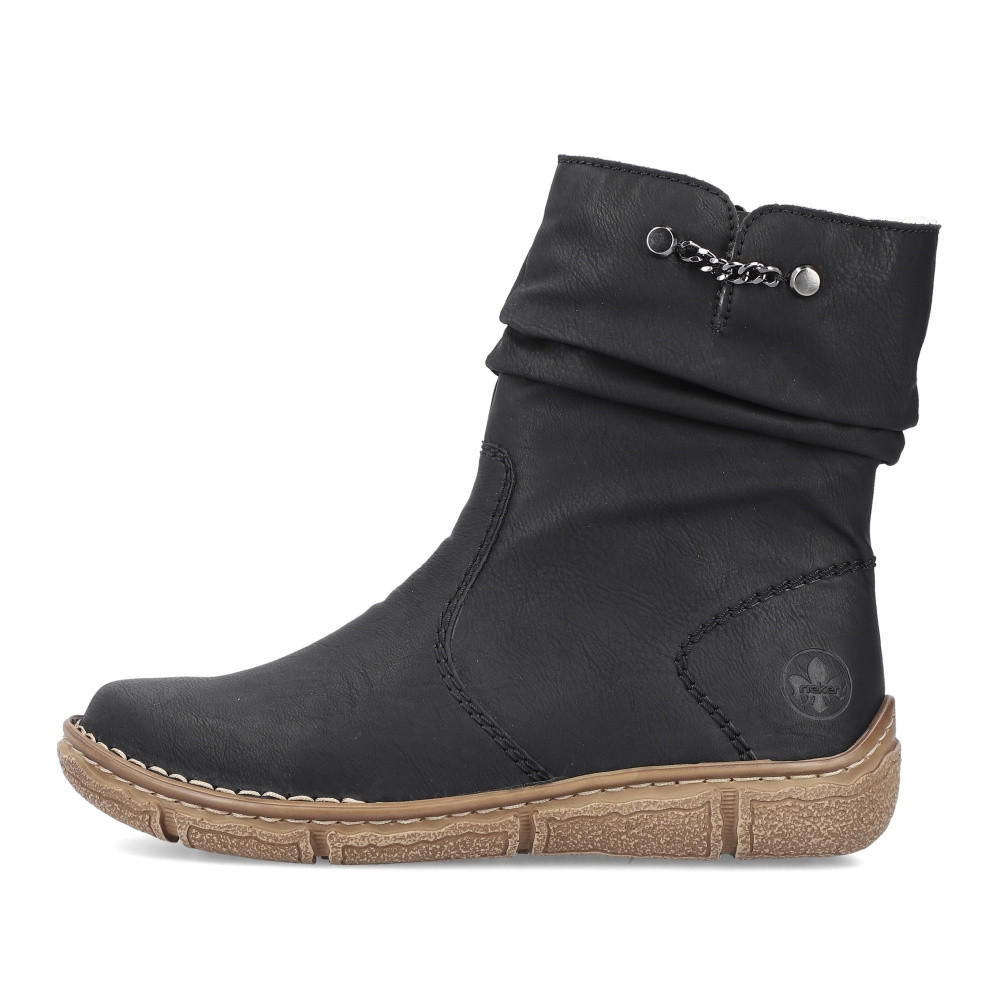 detail Dámská kotníková obuv RIEKER Z3771-00 černá W5