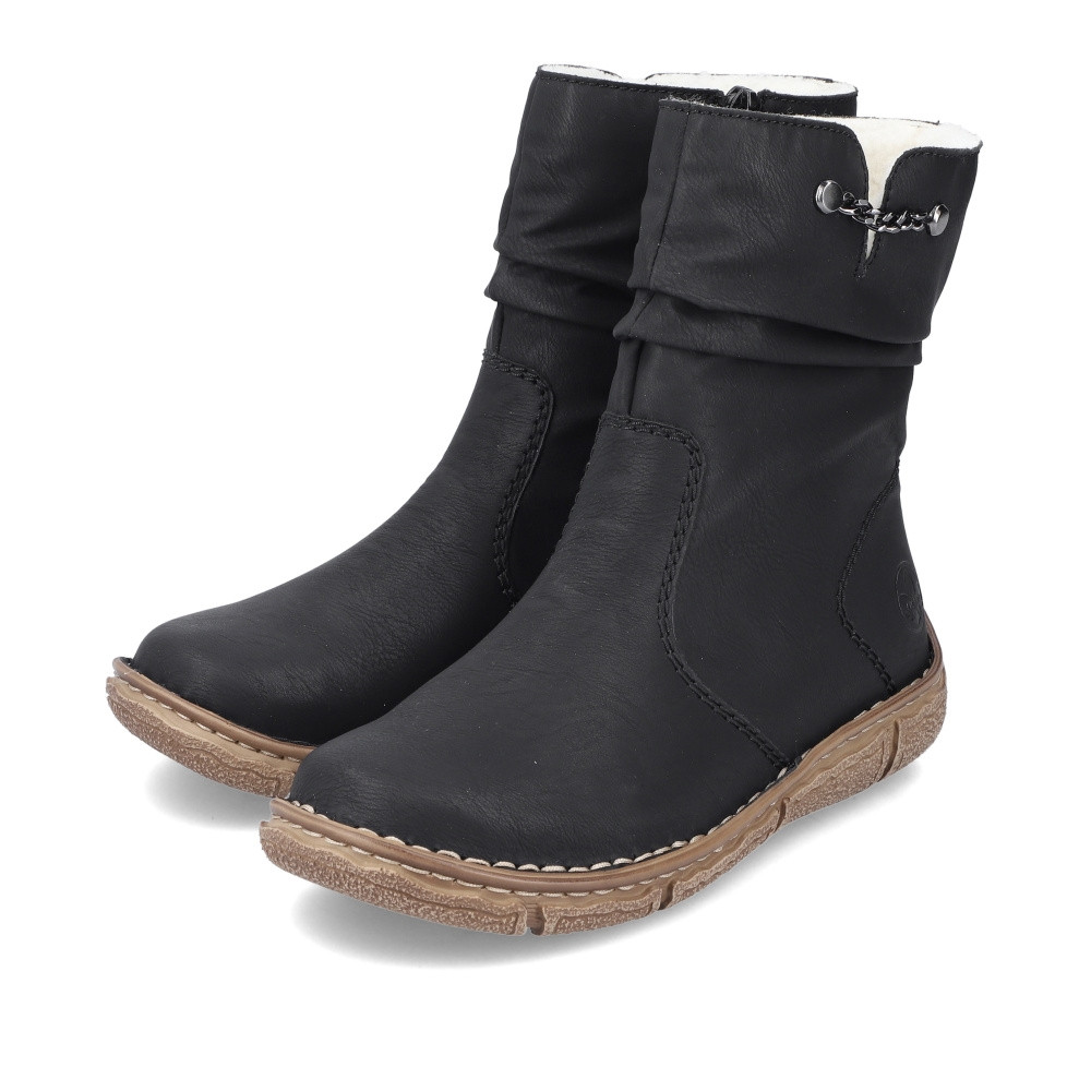 detail Dámská kotníková obuv RIEKER Z3771-00 černá W5