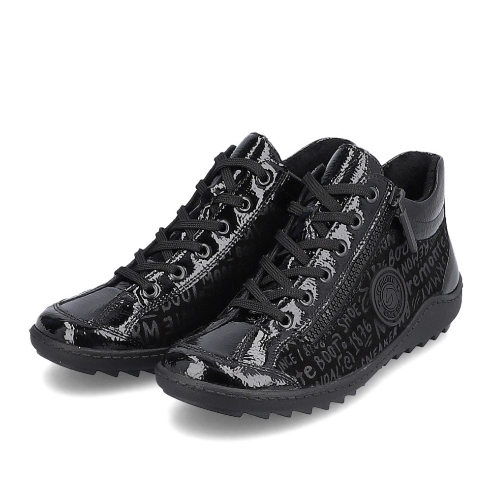 detail Dámská kotníková obuv REMONTE R1477-01 černá W3