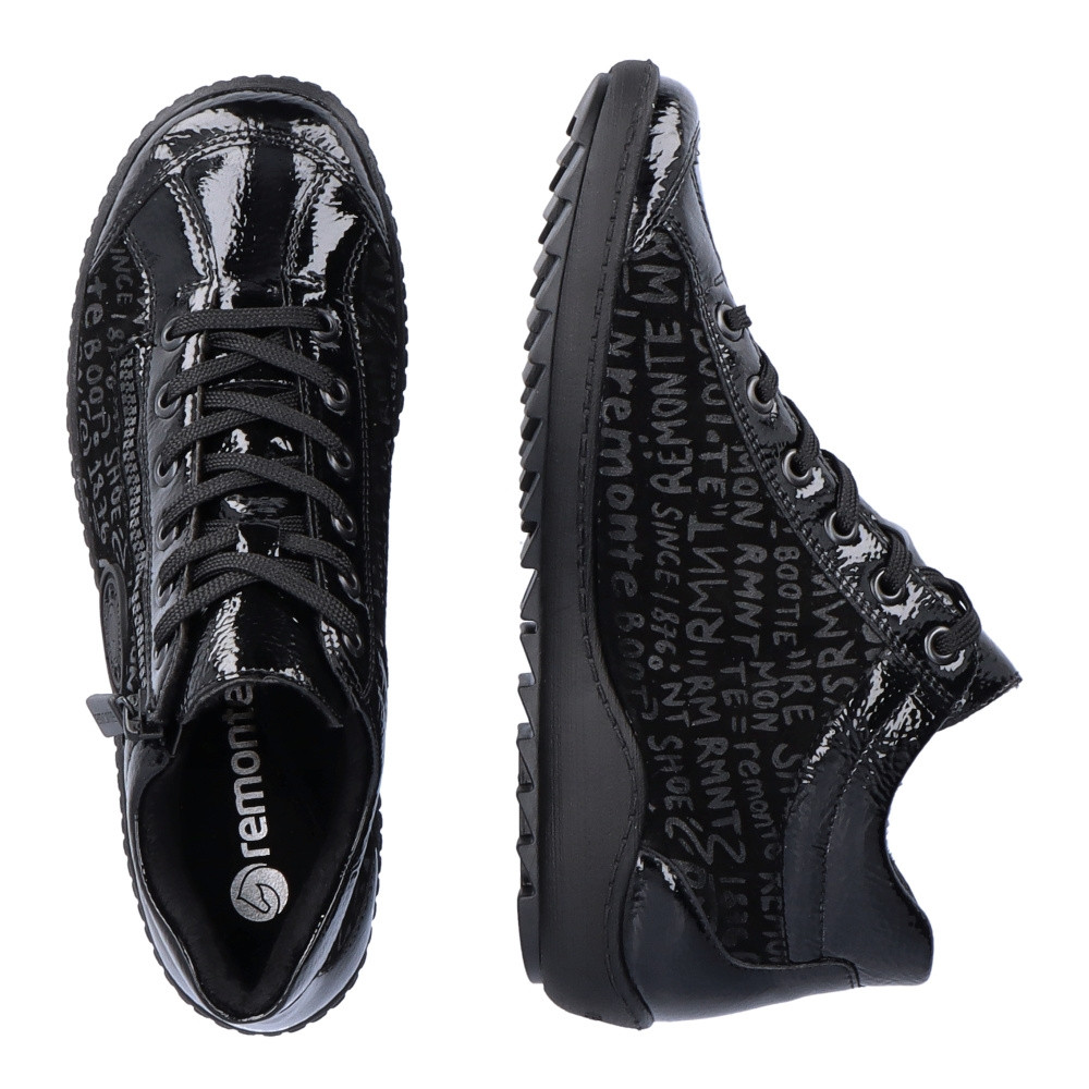 detail Dámská kotníková obuv REMONTE R1477-01 černá W3