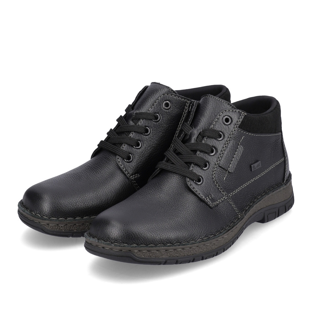 detail Pánska členková obuv RIEKER 05102-00 čierna W4