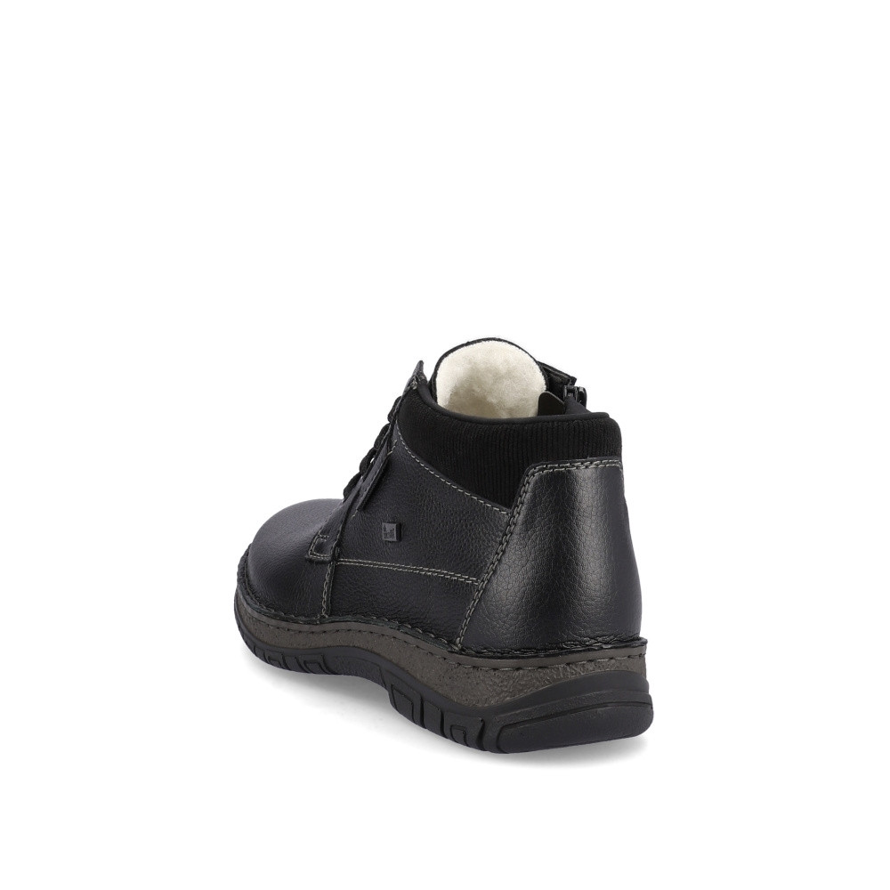 detail Pánska členková obuv RIEKER 05102-00 čierna W4