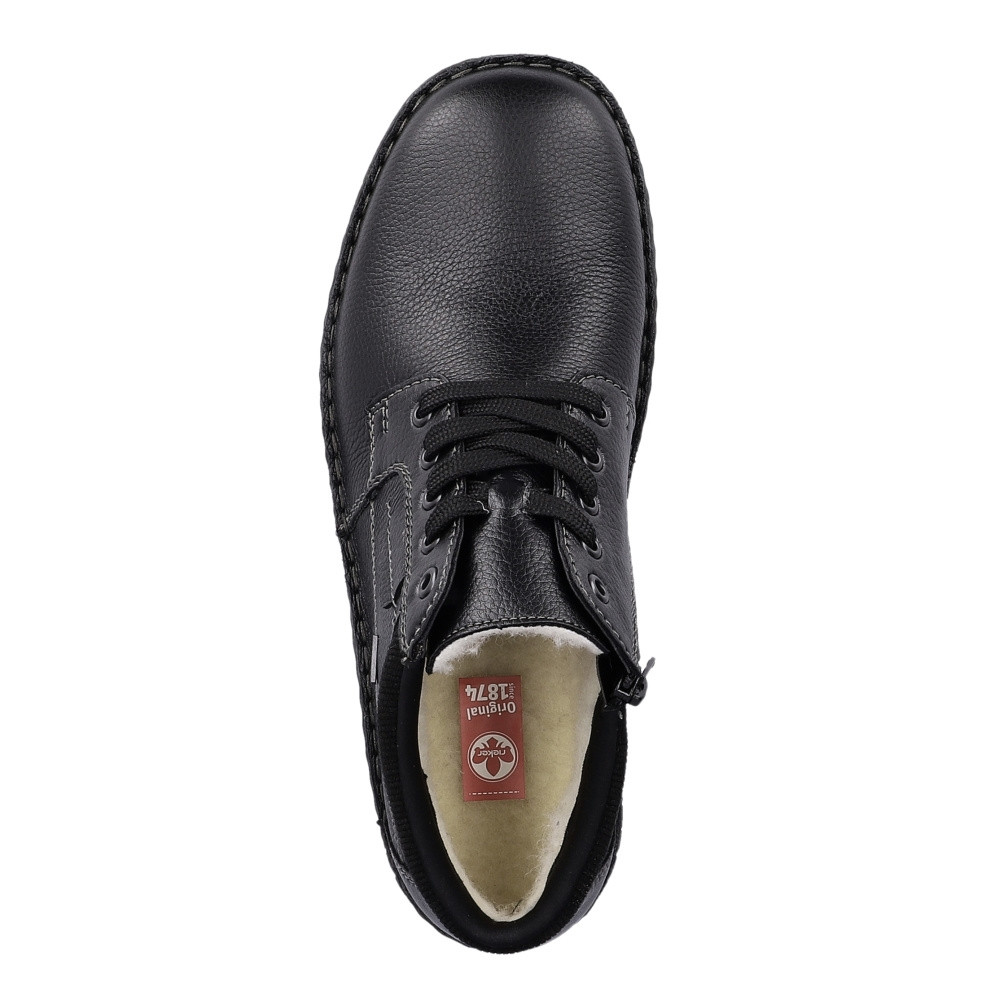 detail Pánska členková obuv RIEKER 05102-00 čierna W4