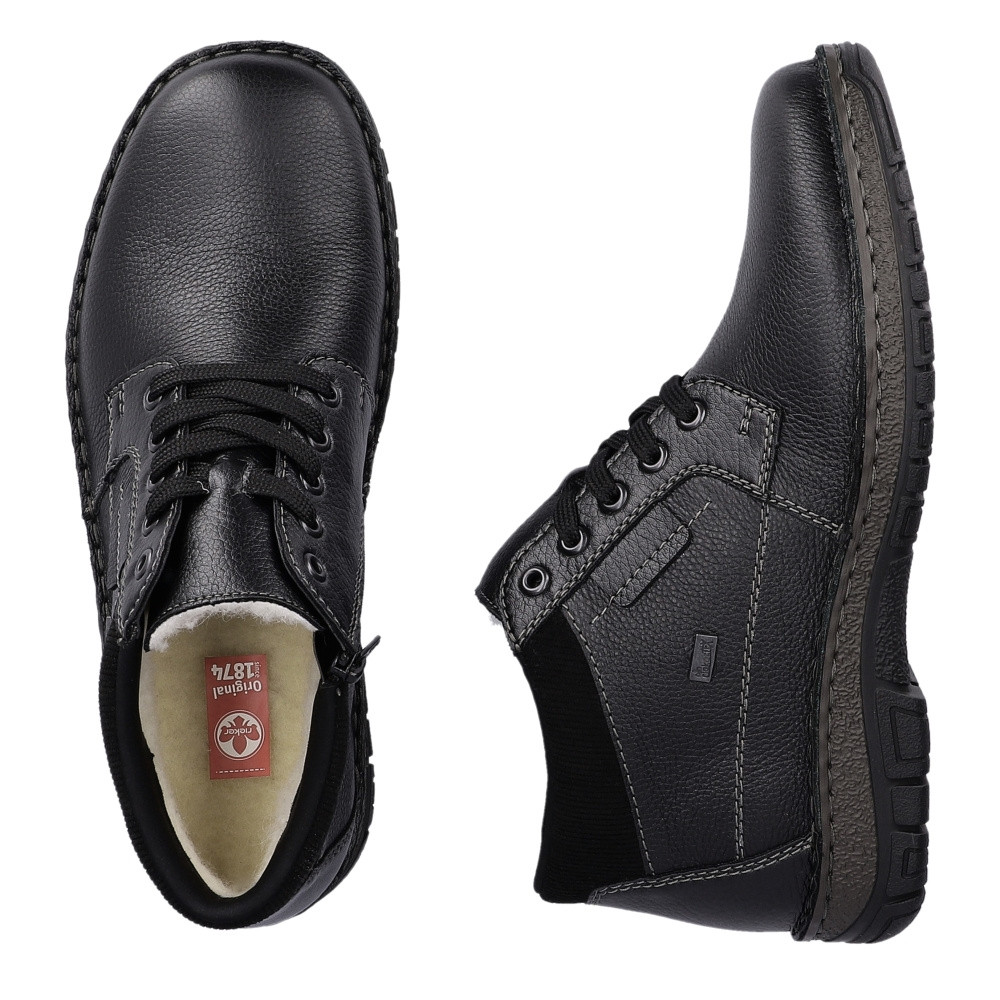 detail Pánska členková obuv RIEKER 05102-00 čierna W4