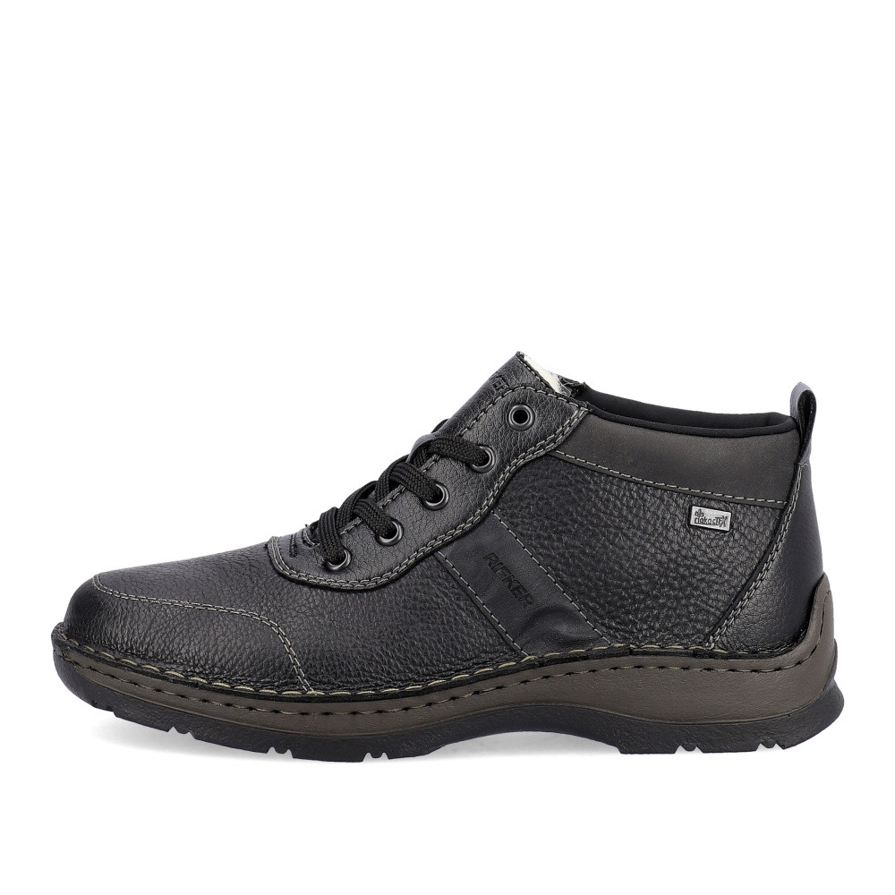 detail Pánská kotníková obuv RIEKER 05308-00 černá W3