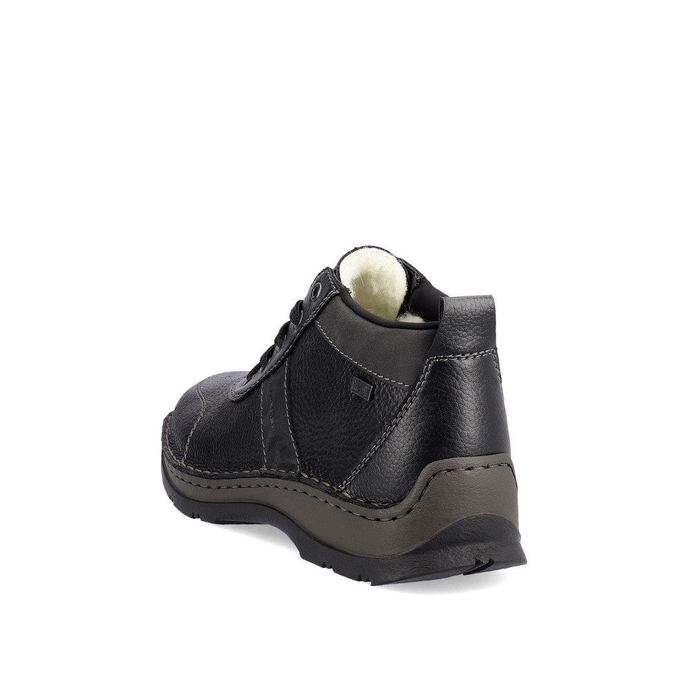 detail Pánská kotníková obuv RIEKER 05308-00 černá W3