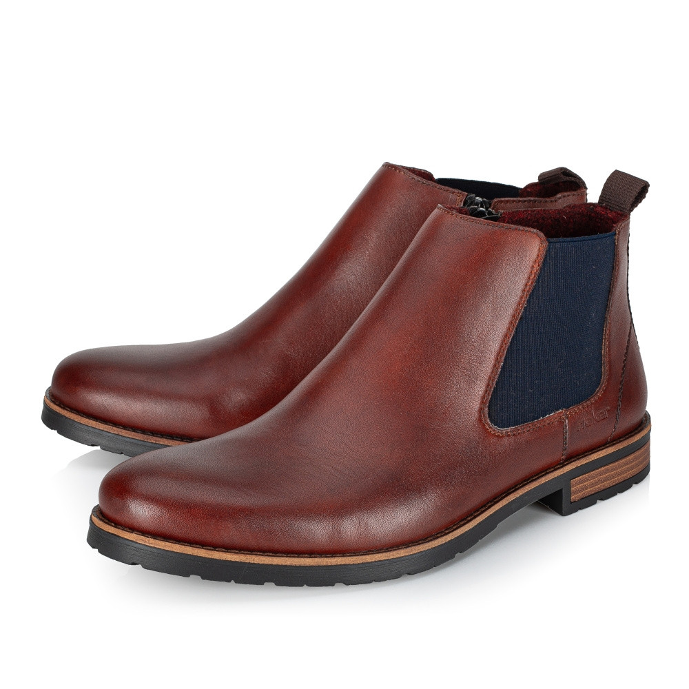 detail Pánská kotníková obuv RIEKER 14653-24 hnědá W3