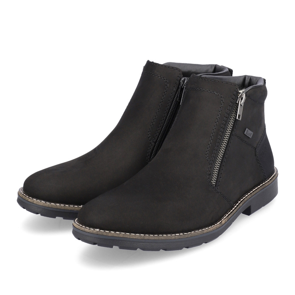 detail Pánská kotníková obuv RIEKER 15353-00 černá W4