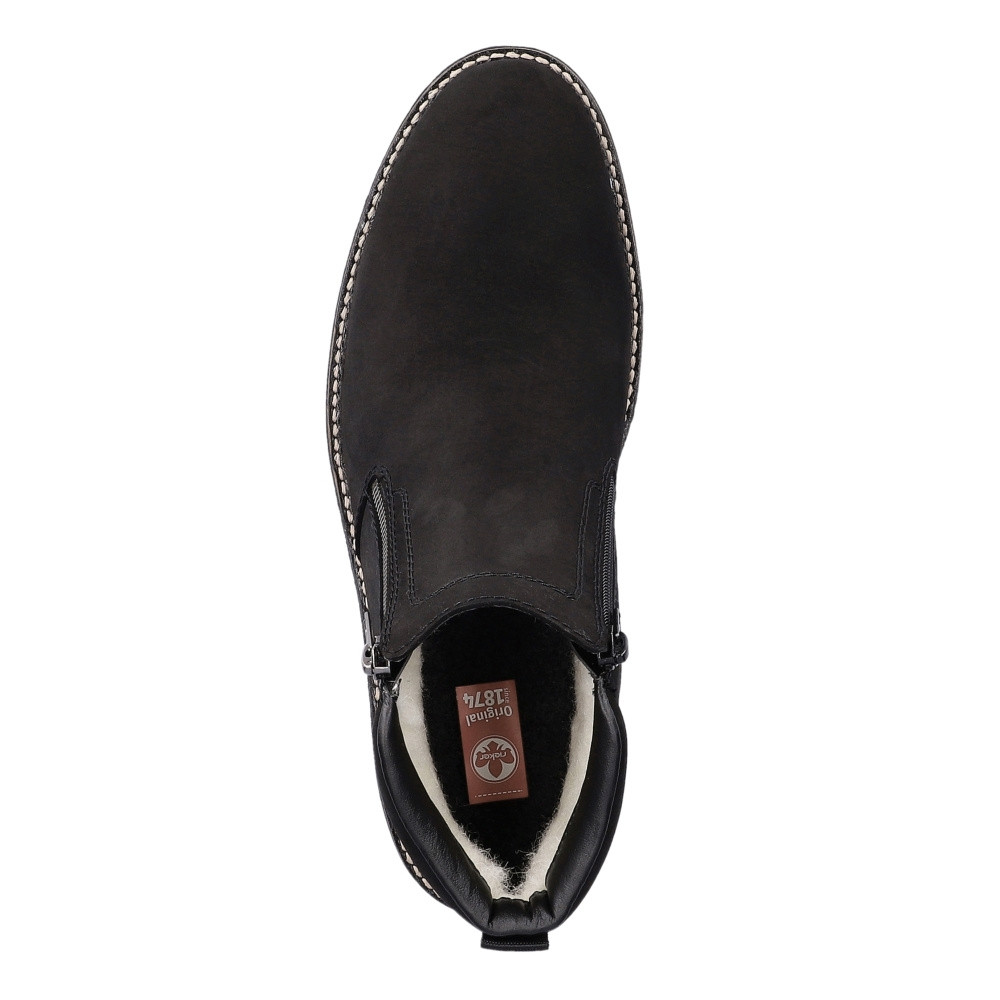 detail Pánská kotníková obuv RIEKER 15353-00 černá W4