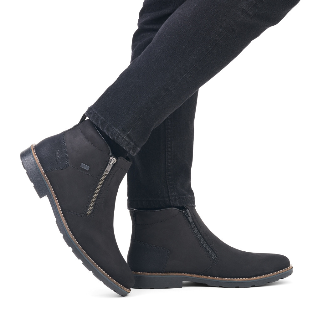 detail Pánská kotníková obuv RIEKER 15353-00 černá W4