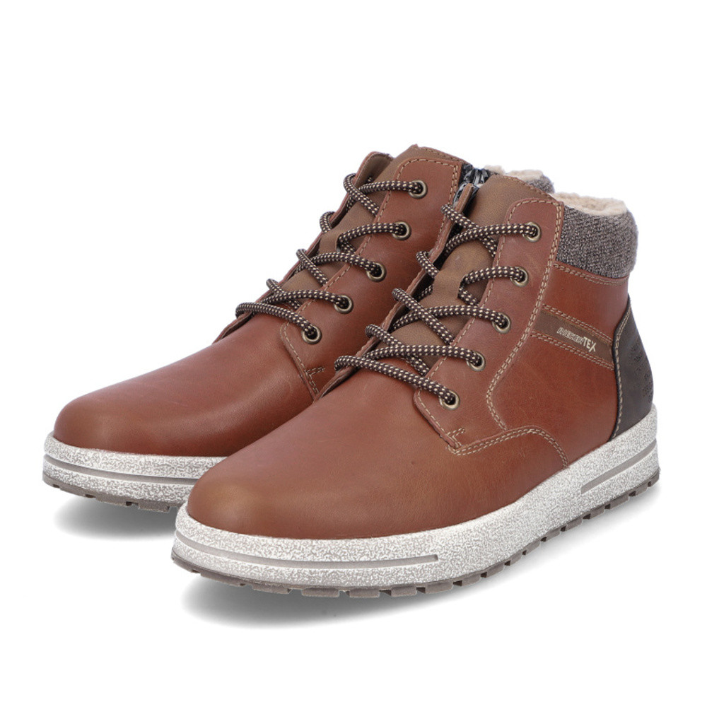 detail Pánská kotníková obuv RIEKER 30741-24 hnědá W3