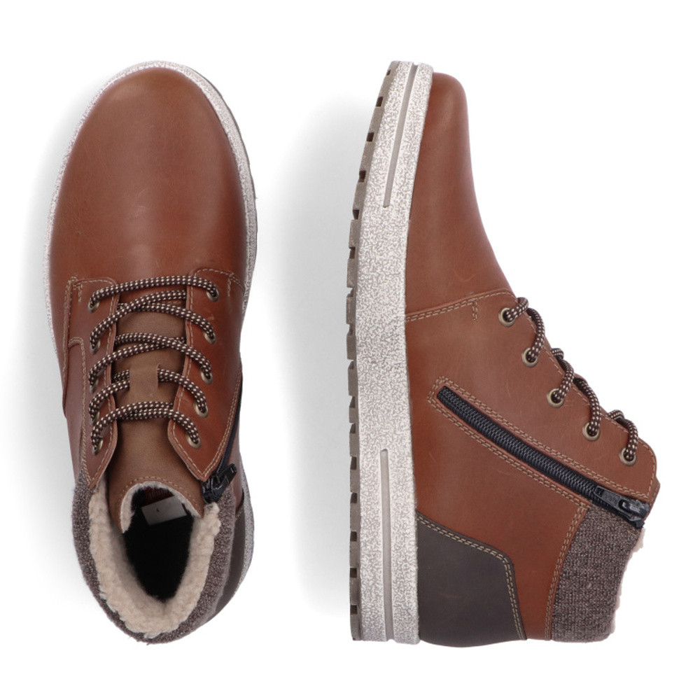 detail Pánská kotníková obuv RIEKER 30741-24 hnědá W3