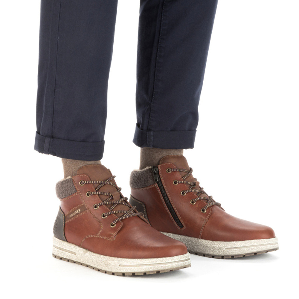 detail Pánská kotníková obuv RIEKER 30741-24 hnědá W3