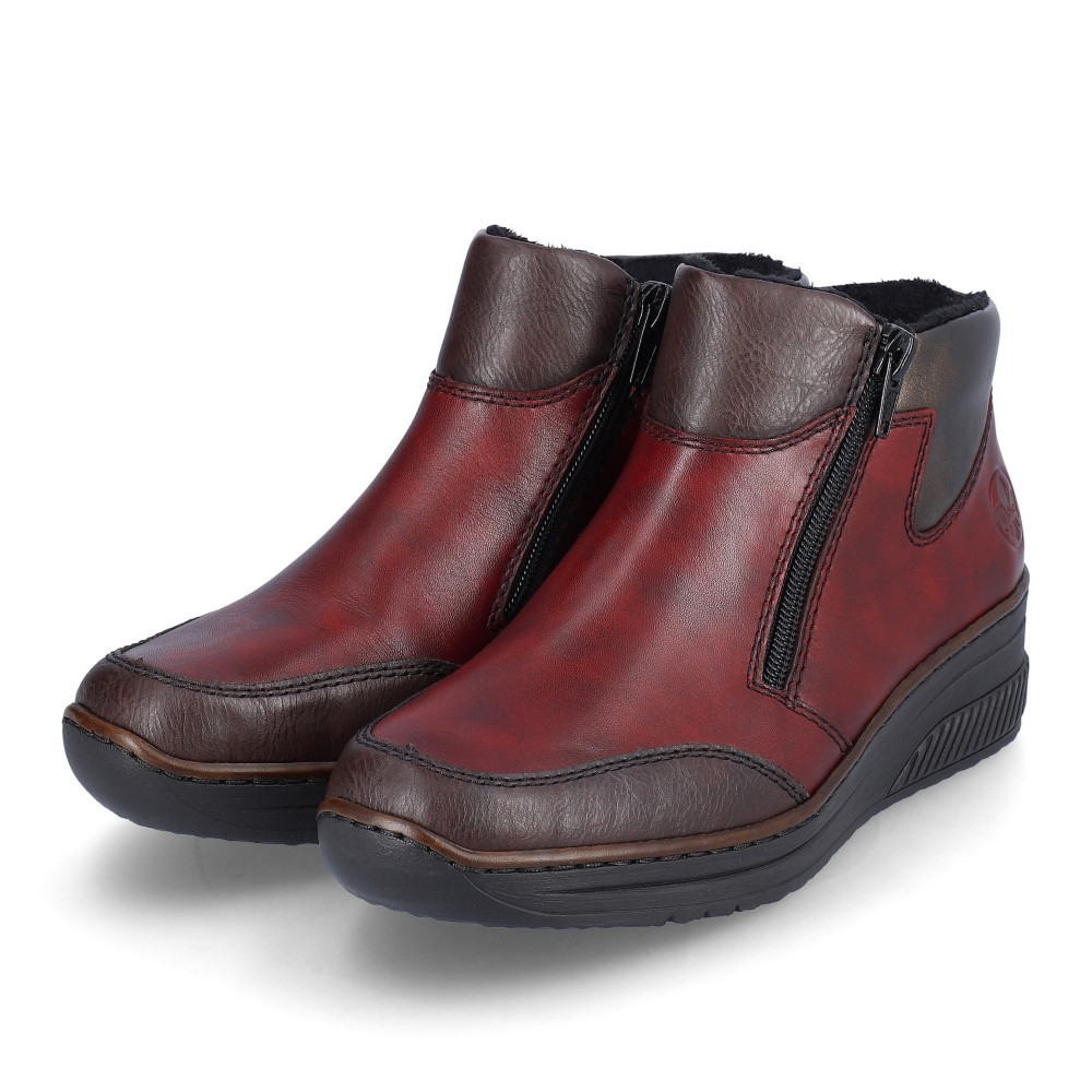 detail Dámská kotníková obuv RIEKER 48754-35 červená W3