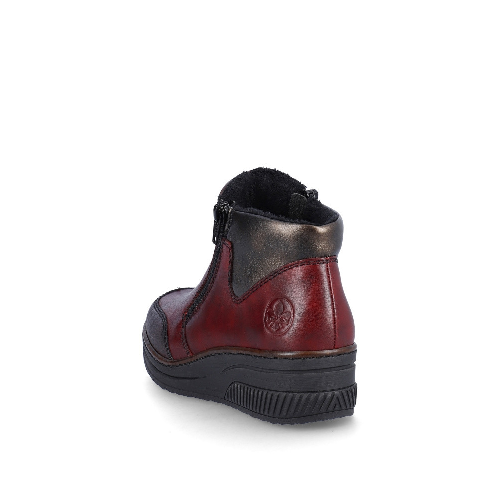 detail Dámská kotníková obuv RIEKER 48754-35 červená W3