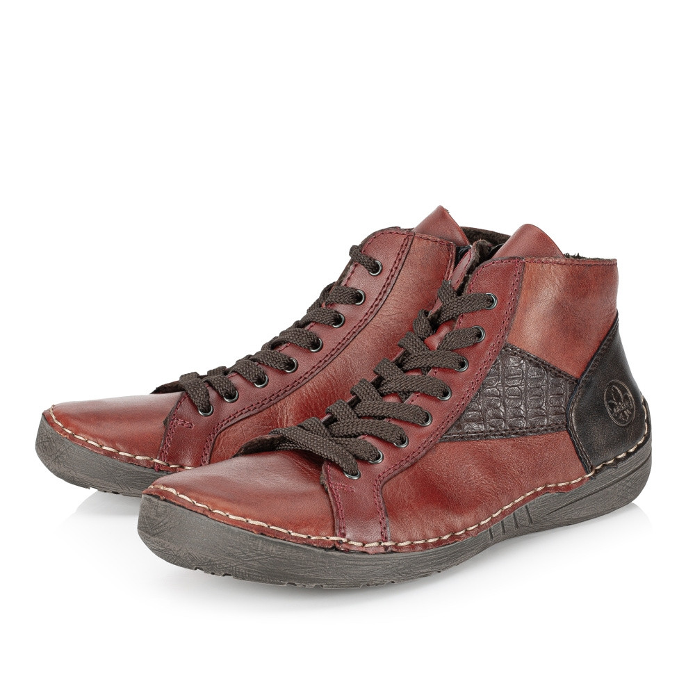 detail Dámská kotníková obuv RIEKER 52512-38 hnědá W3