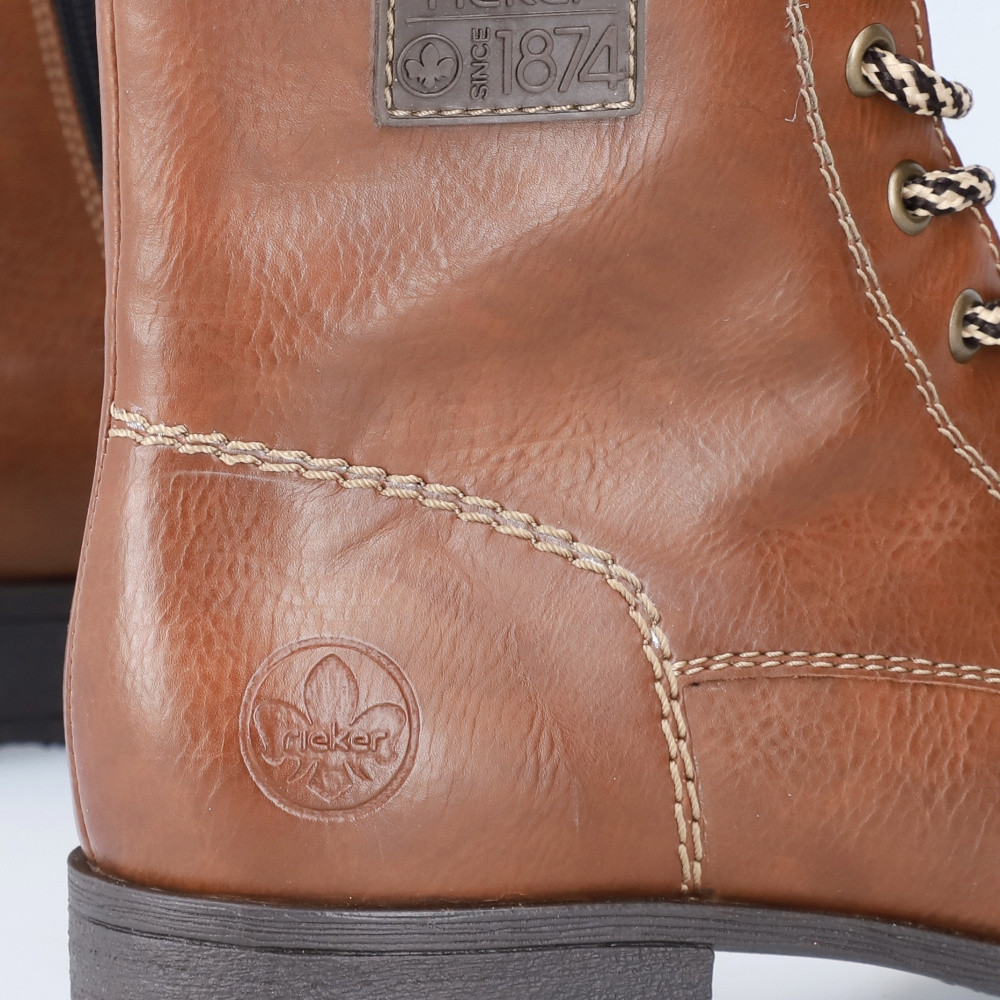 detail Dámská kotníková obuv RIEKER 70810-24 hnědá W3