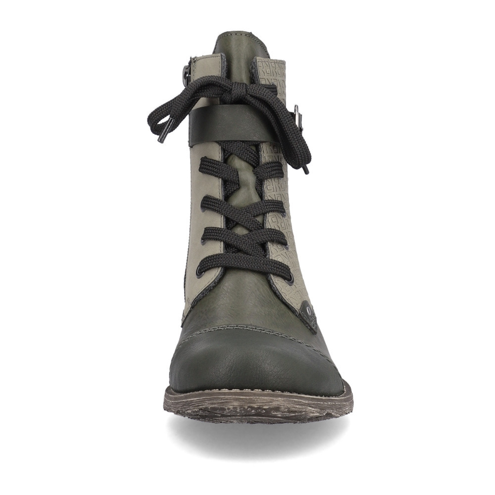 detail Dámská kotníková obuv RIEKER 70814-52 zelená W3