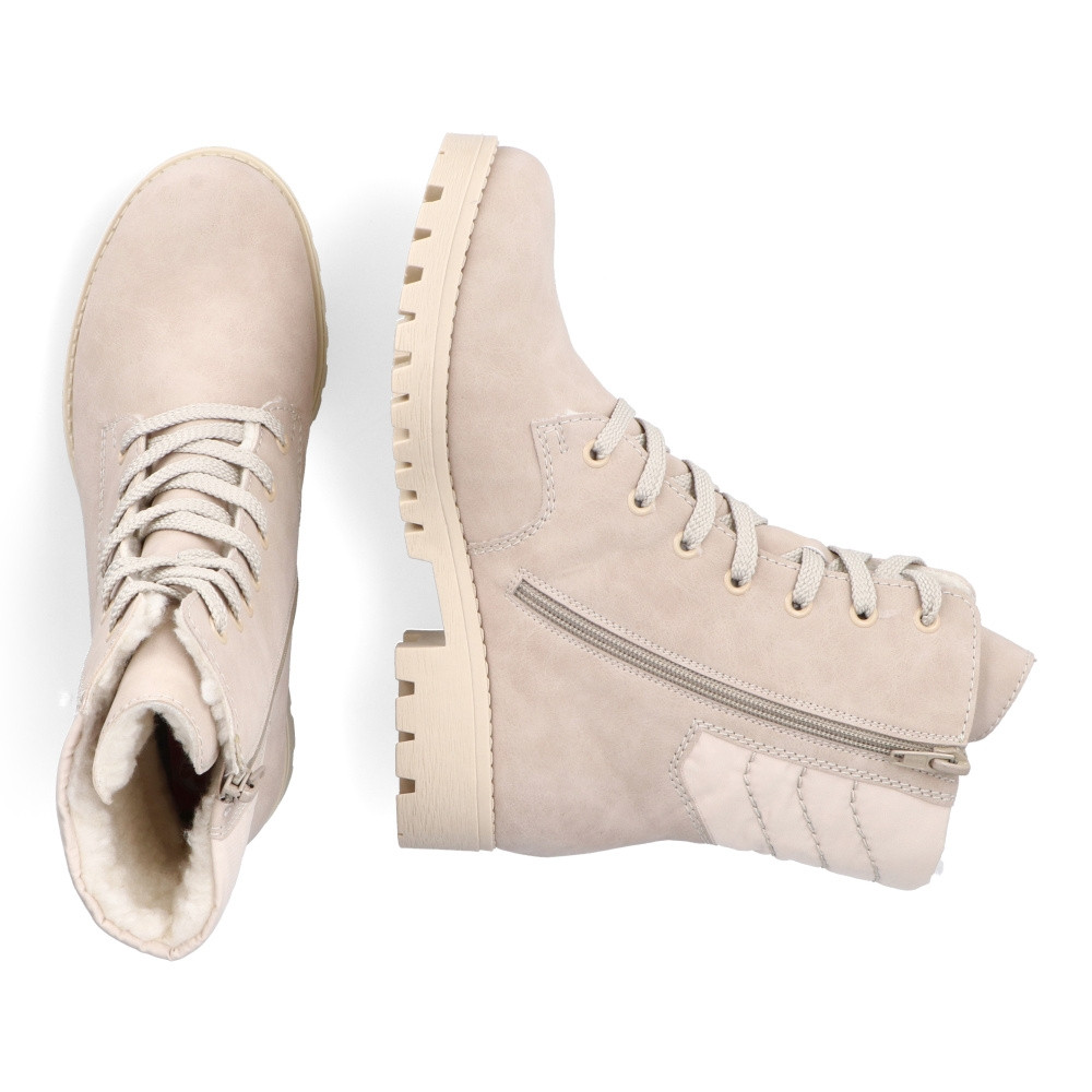 detail Dámska členková obuv RIEKER 78520-62 béžová W3