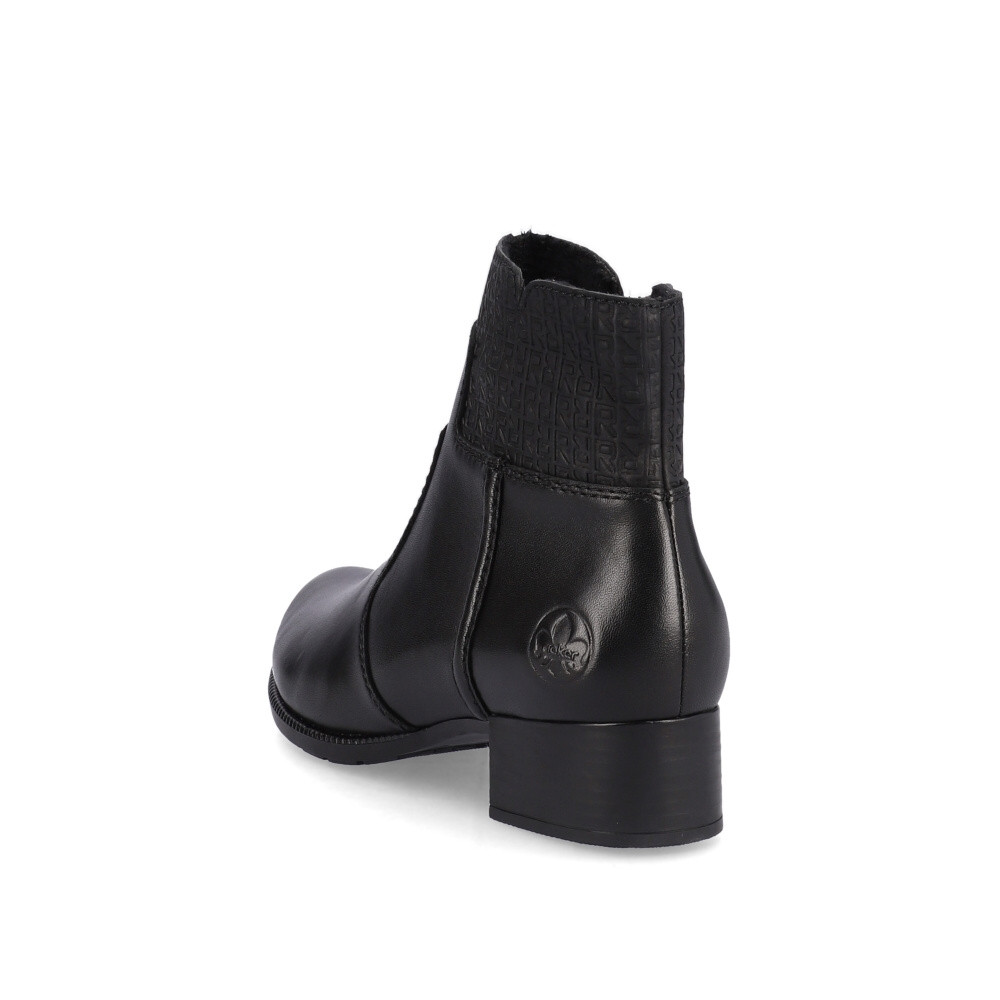 detail Dámská kotníková obuv RIEKER 78653-00 černá W3