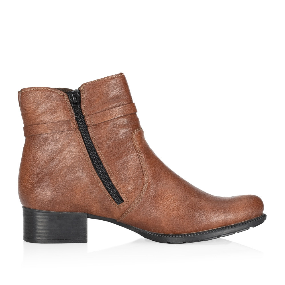 detail Dámská kotníková obuv RIEKER 78676-22 hnědá W3