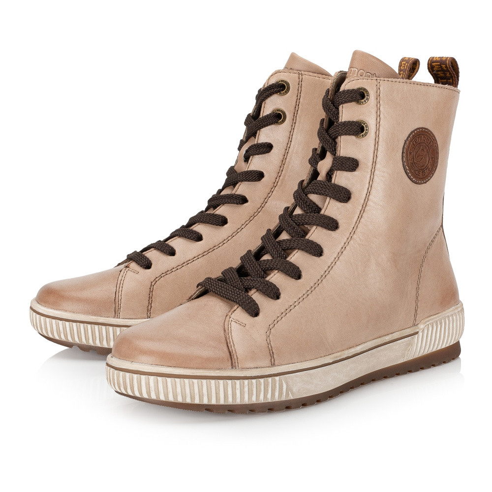 detail Dámská kotníková obuv REMONTE D0774-20 béžová W3