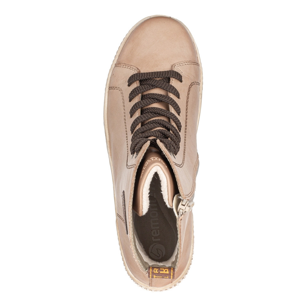 detail Dámská kotníková obuv REMONTE D0774-20 béžová W3