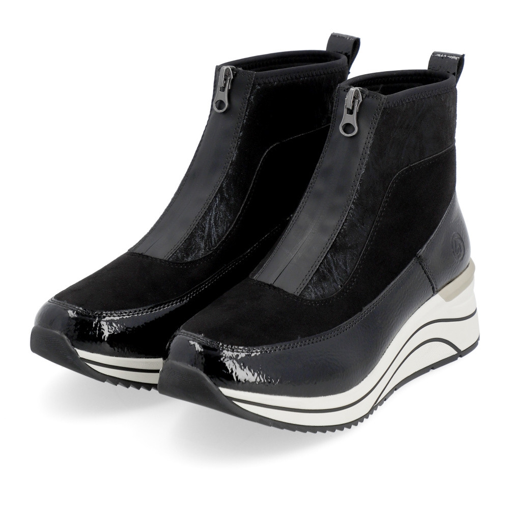 detail Dámská kotníková obuv REMONTE D0T71-01 černá W4